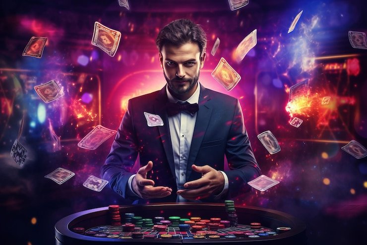 Meja live dealer baccarat dengan multi-kamera di armada 88